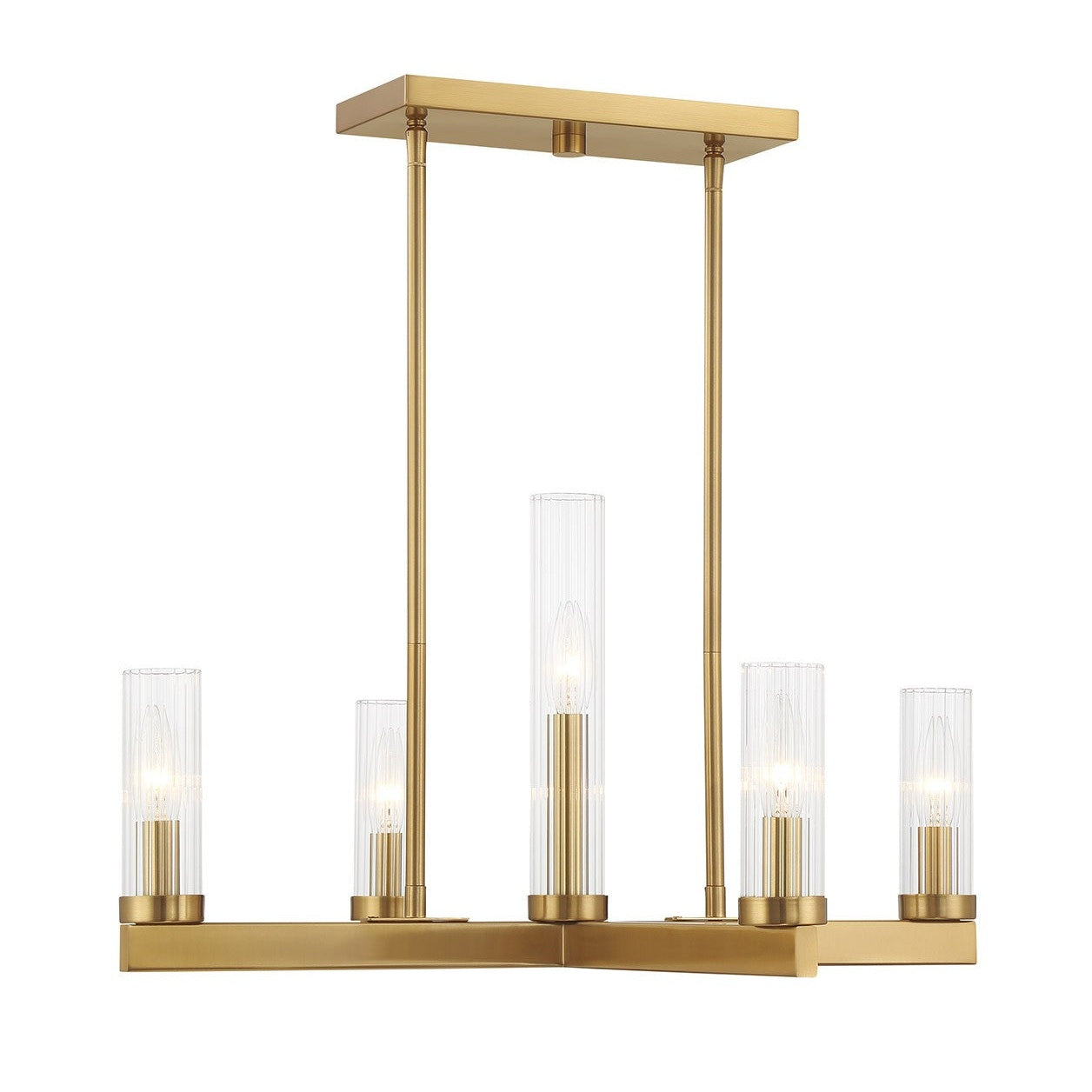 Savoy House - 1-2634-5-322 - Five Light Chandelier - Carina - Warm Brass