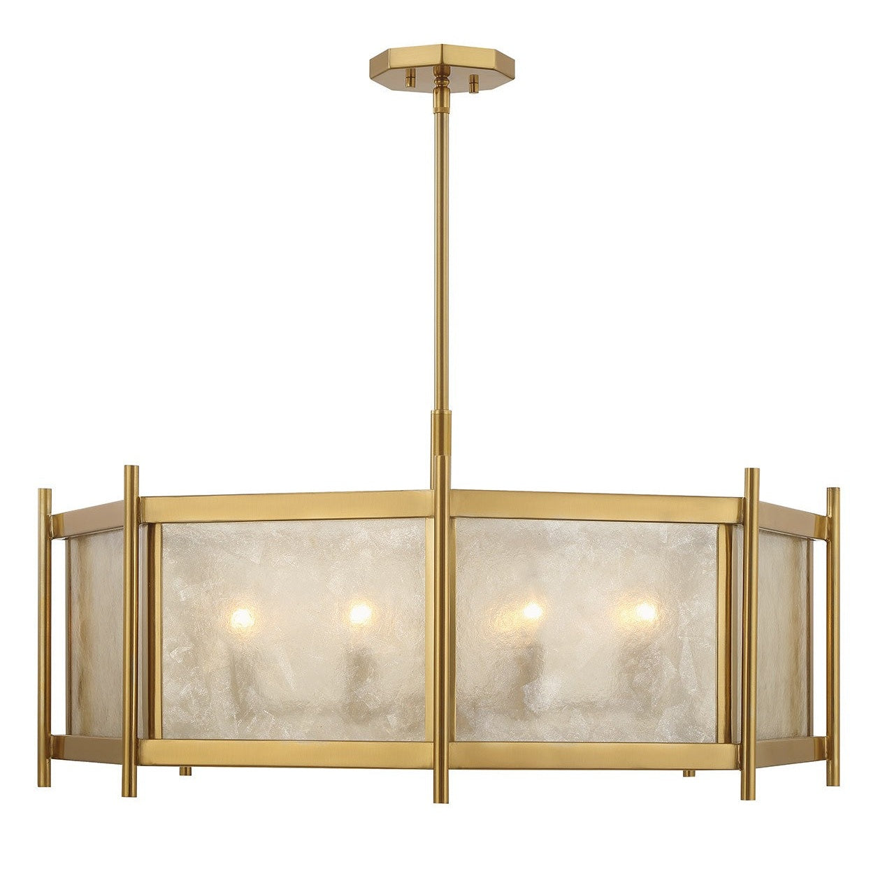 Savoy House - 1-3803-8-322 - Eight Light Chandelier - Jacobs - Warm Brass
