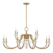 Savoy House - 1-5803-12-322 - 12 Light Chandelier - Bergdorf - Warm Brass