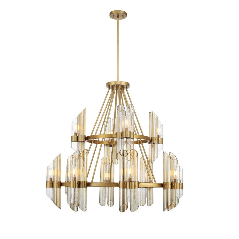 Savoy House - 1-9106-12-322 - 12 Light Chandelier - Biltmore - Warm Brass
