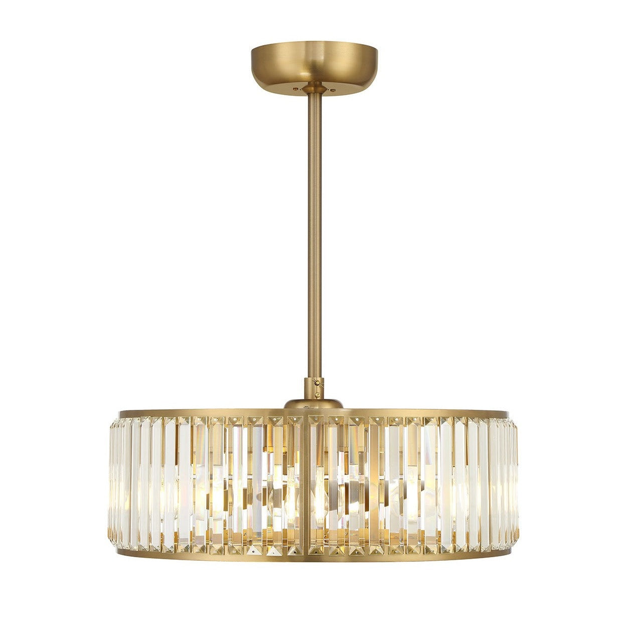 Savoy House - 23-FD-245-322 - Six Light Fan D'Lier - Janus - Warm Brass