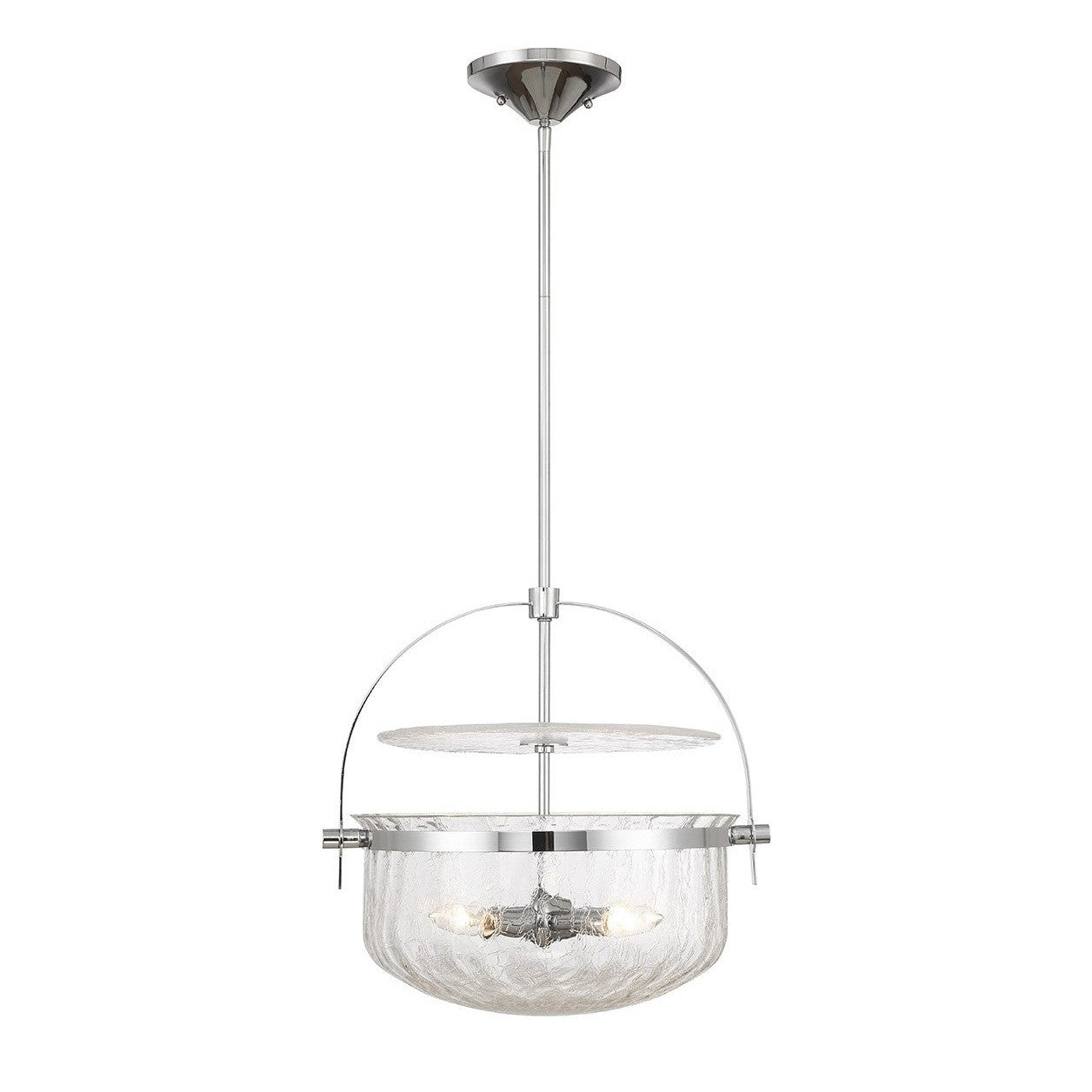 Savoy House - 6-4723-4-11 - Four Light Convertible Semi-Flush/Pendant - Denmar - Polished Chrome