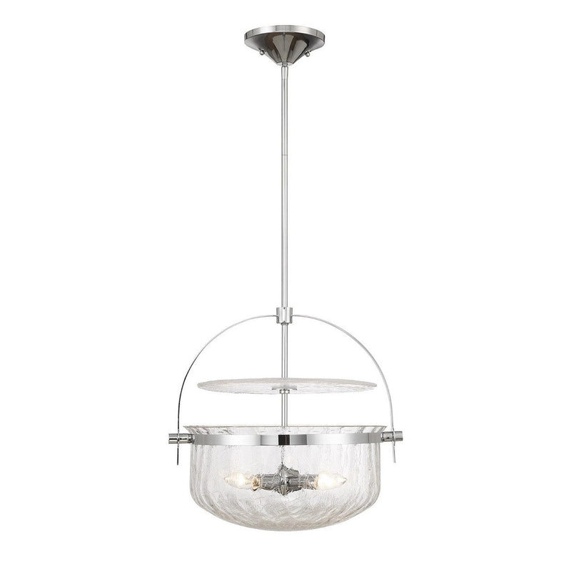 Savoy House - 6-4723-4-11 - Four Light Convertible Semi-Flush/Pendant - Denmar - Polished Chrome