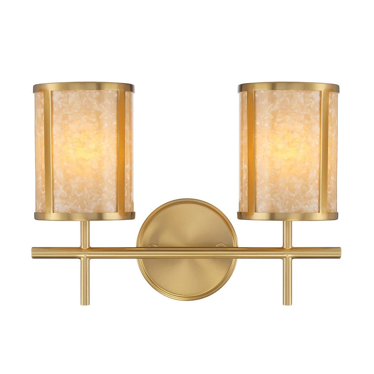 Savoy House - 8-2055-2-322 - Two Light Bathroom Vanity - Camden - Warm Brass