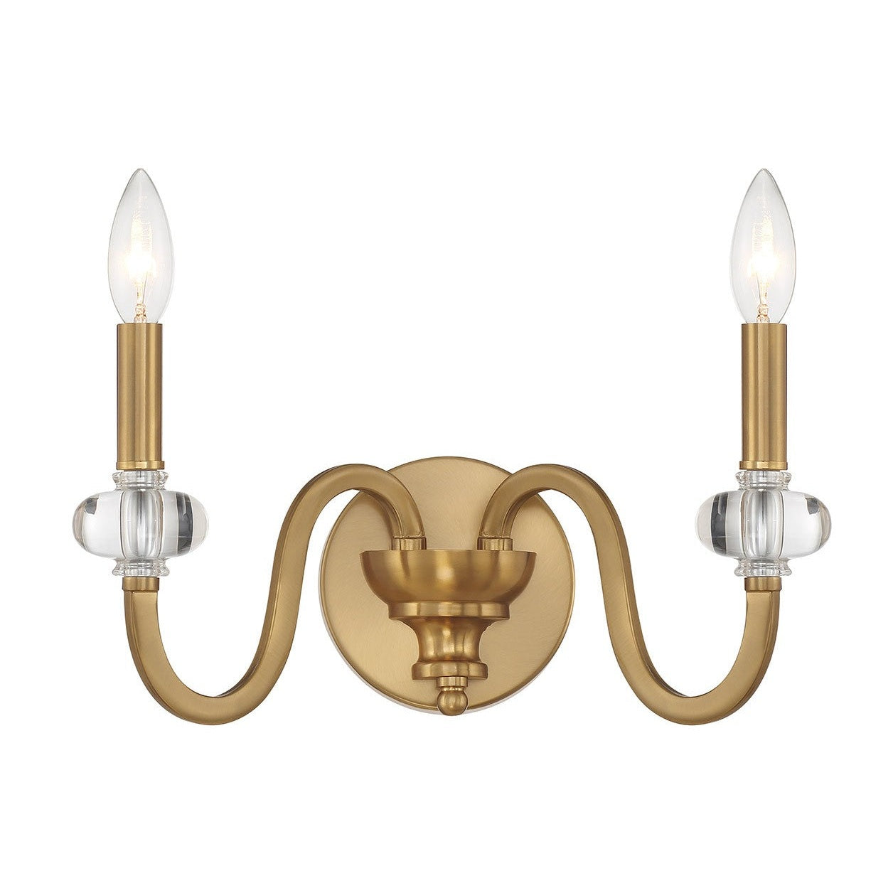 Savoy House - 9-5800-2-322 - Two Light Wall Sconce - Bergdorf - Warm Brass