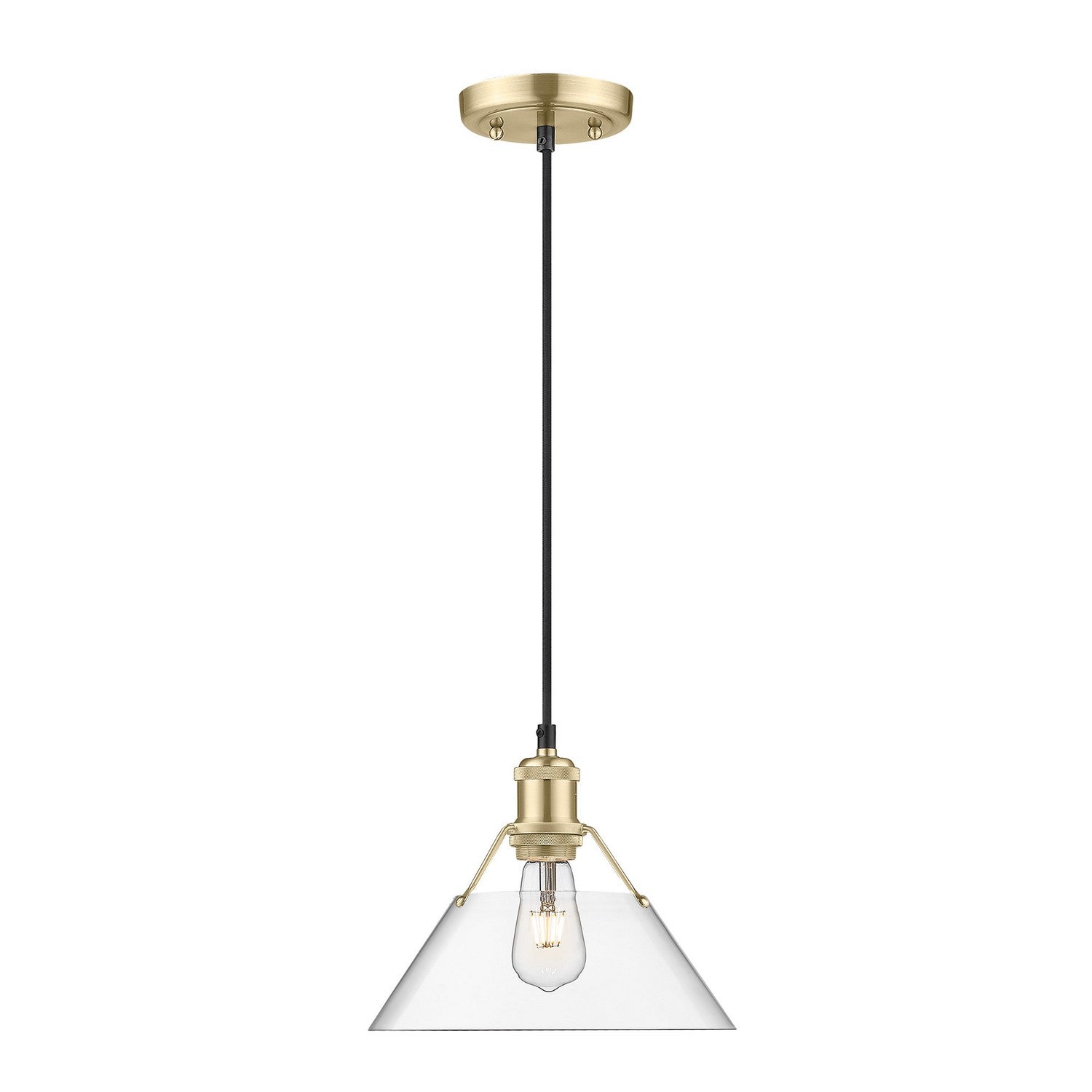 Golden - 3306-M BCB-CLR - One Light Pendant - Orwell - Brushed Champagne Bronze