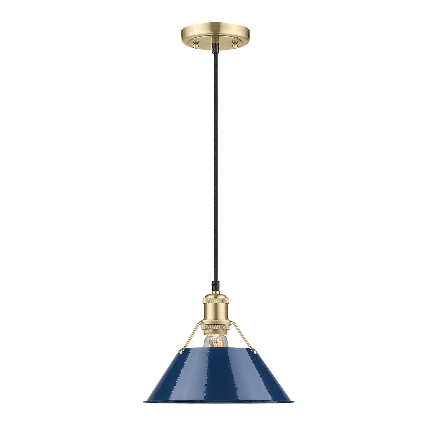 Golden - 3306-M BCB-NVY - One Light Pendant - Orwell - Brushed Champagne Bronze