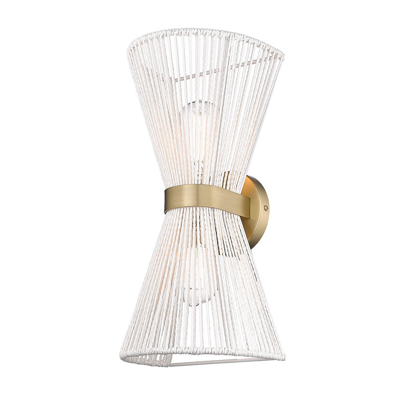 Golden - 6938-2W BCB-WR - Two Light Wall Sconce - Avon - Brushed Champagne Bronze