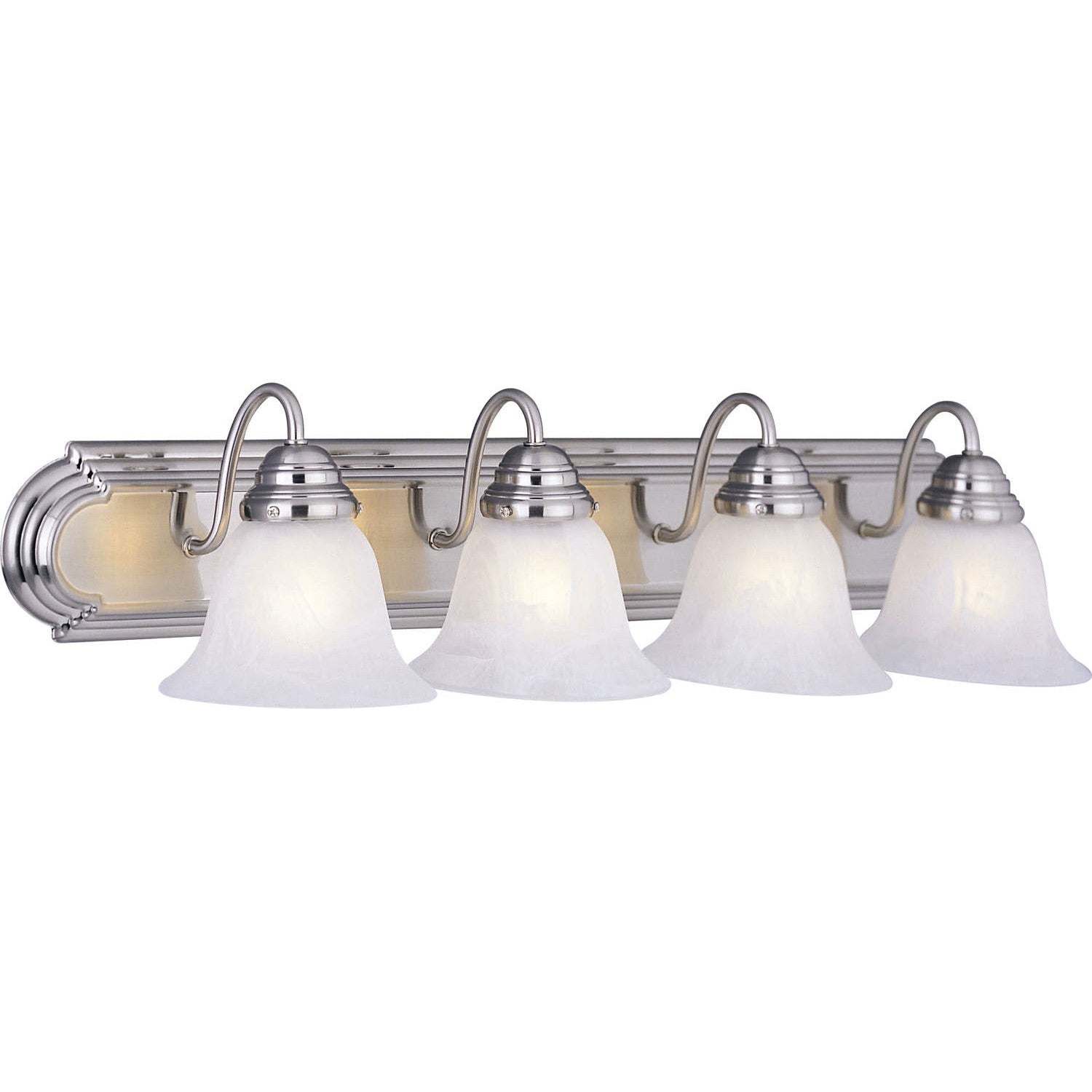 Maxim - 8014MRSN - Four Light Bath Vanity - Essentials - 801x - Satin Nickel
