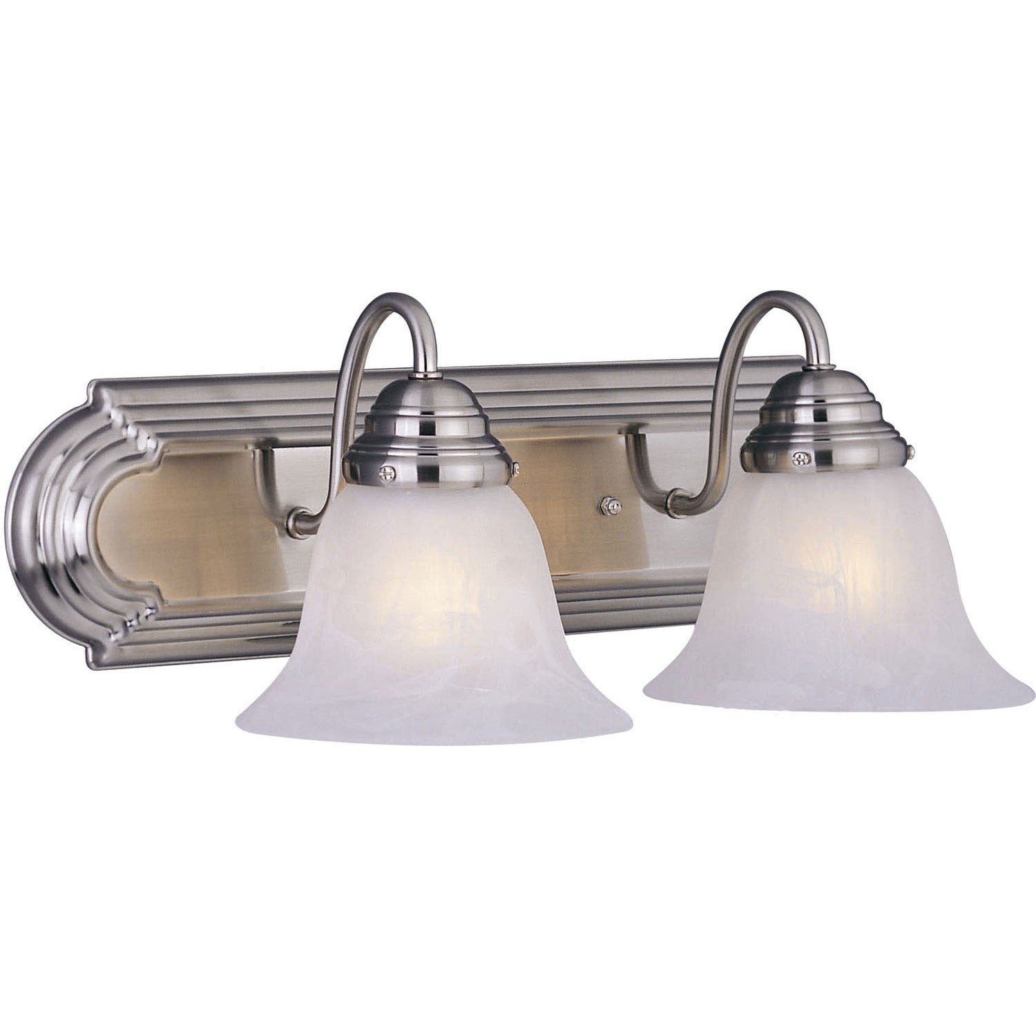 Maxim - 8012MRSN - Two Light Bath Vanity - Essentials - 801x - Satin Nickel