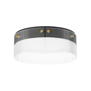 Maxim - 21190CRBKNAB - LED Flush Mount - Spectre - Black / Natural Aged Brass