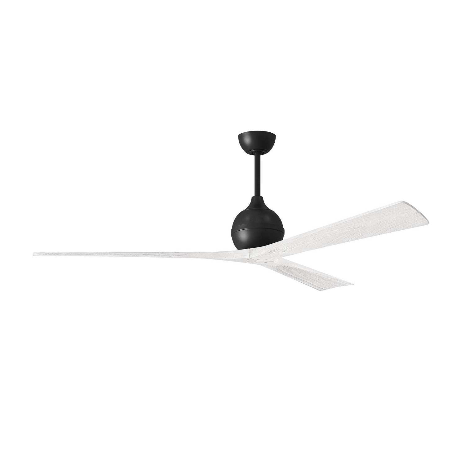 Matthews Fan Company - IR3-BK-MWH-72 - 72"Ceiling Fan - Irene-3 - Matte Black