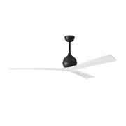 Matthews Fan Company - IR3-BK-MWH-72 - 72"Ceiling Fan - Irene-3 - Matte Black