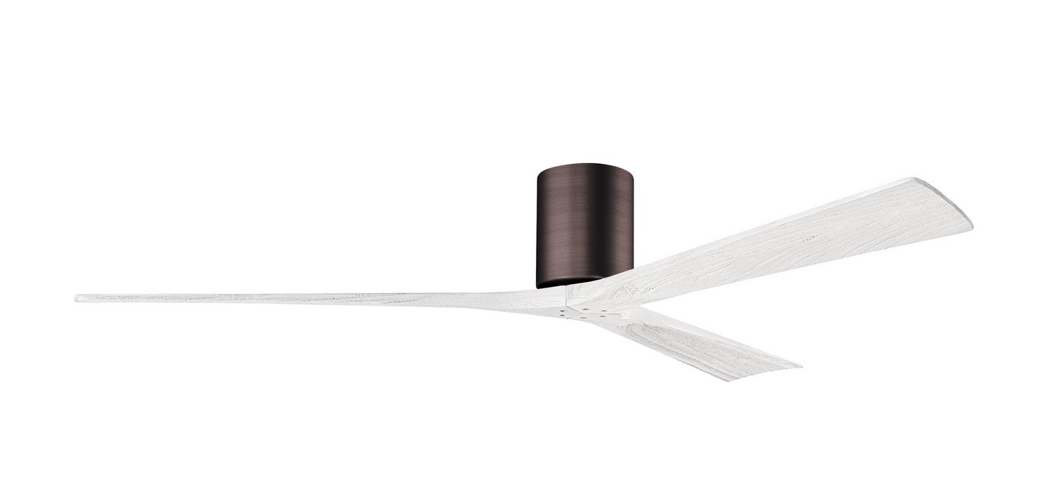 Matthews Fan Company - IR3H-BB-MWH-72 - 72"Ceiling Fan - Irene-3H - Brushed Bronze