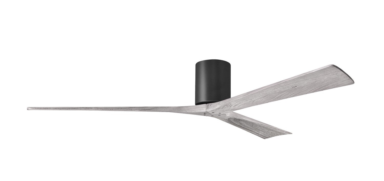 Matthews Fan Company - IR3H-BK-BW-72 - 72"Ceiling Fan - Irene-3H - Matte Black