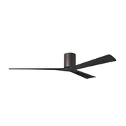 Matthews Fan Company - IR3H-TB-BK-72 - 72"Ceiling Fan - Irene-3H - Textured Bronze