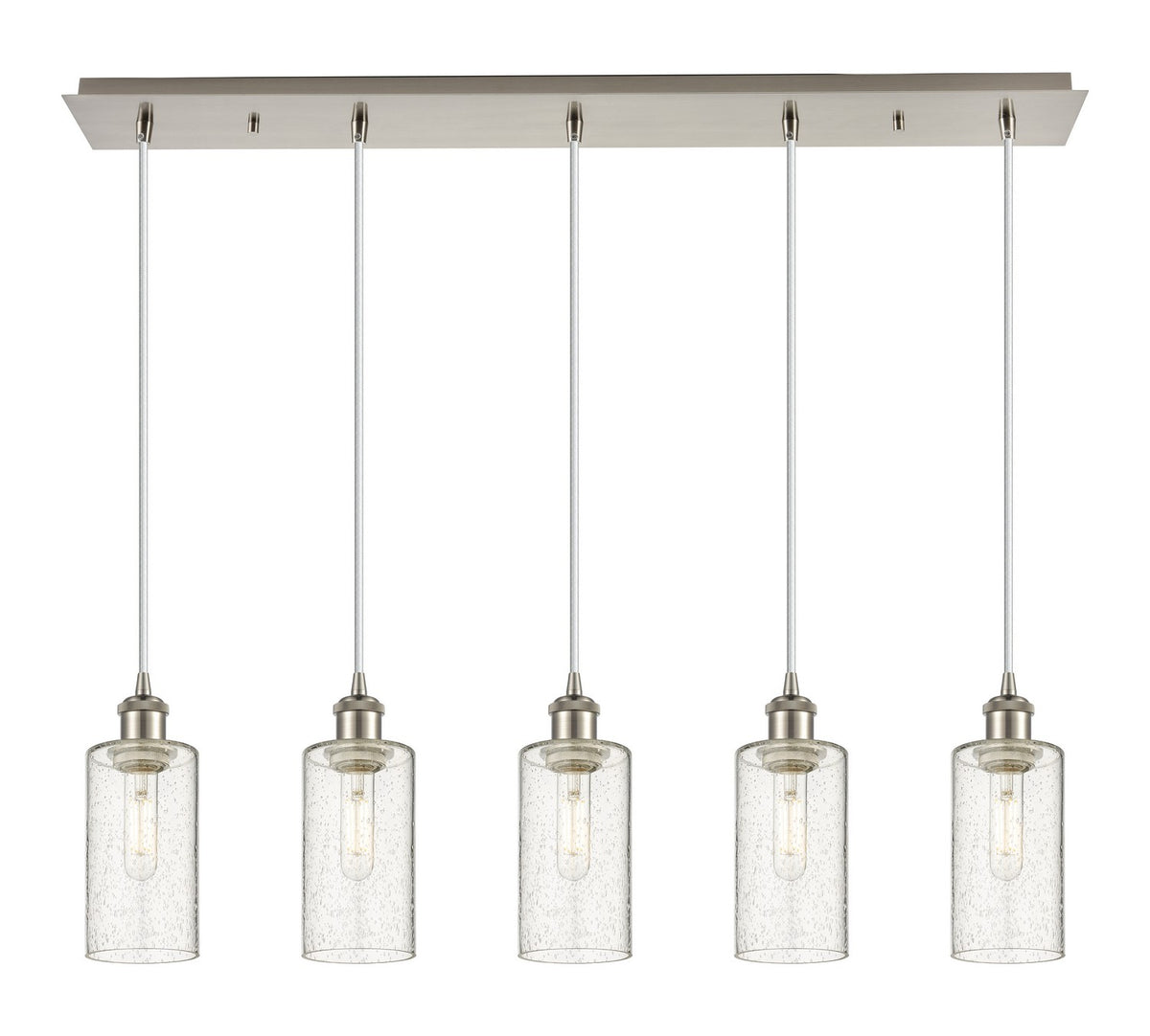 Innovations - 125B-5P-SN-G434-7SDY - Five Light Linear Pendant - Downtown Urban - Brushed Satin Nickel