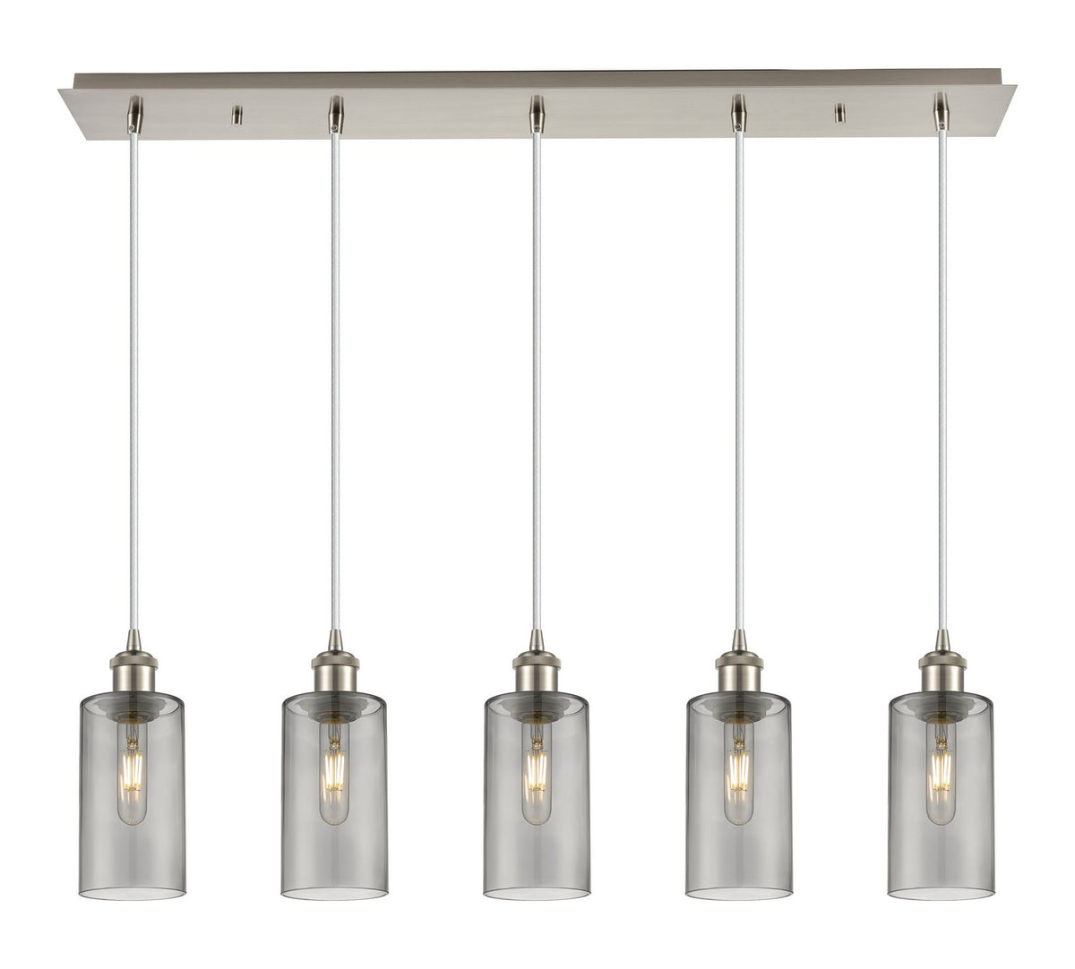 Innovations - 125B-5P-SN-G434-7SM - Five Light Linear Pendant - Downtown Urban - Brushed Satin Nickel