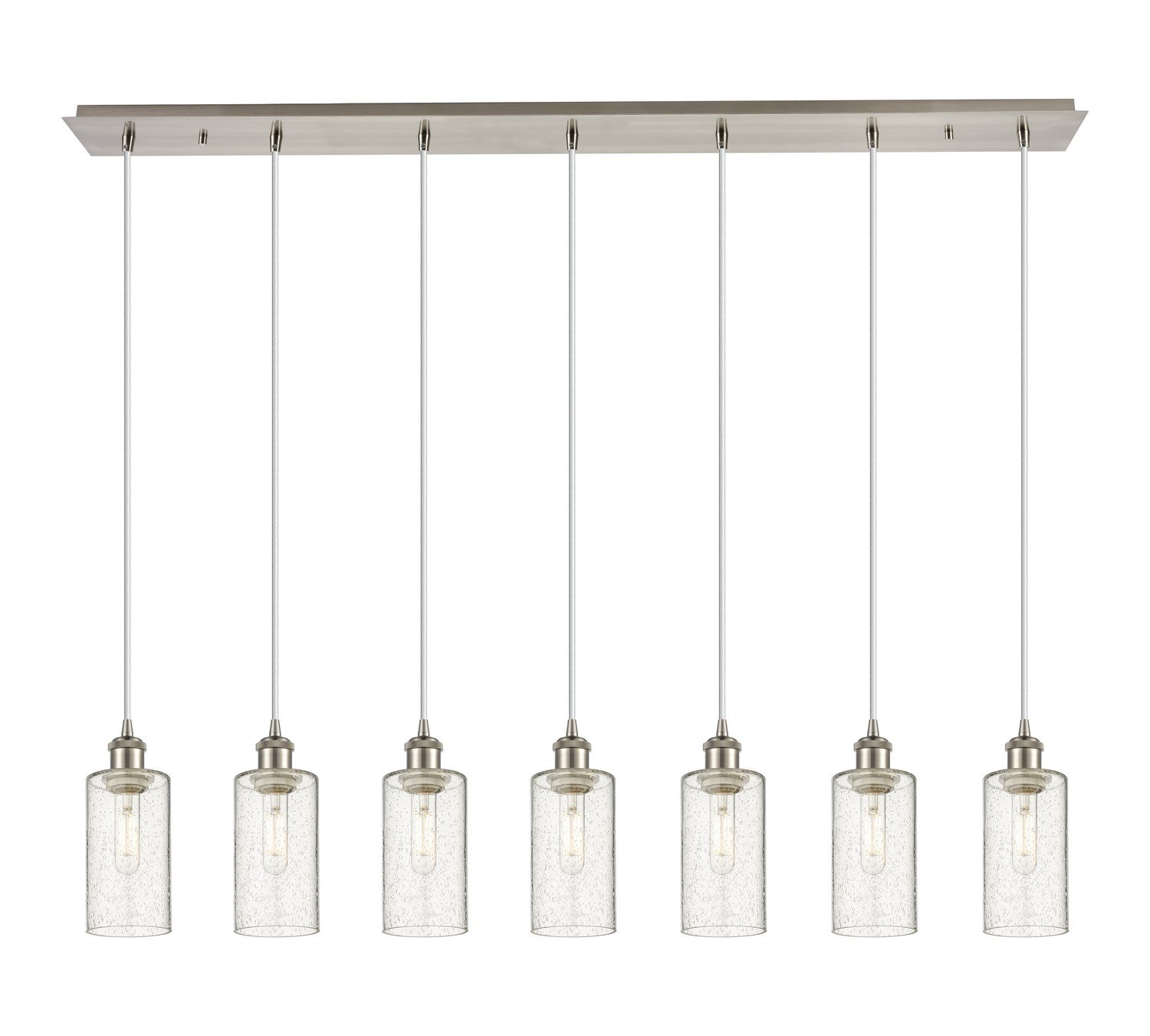 Innovations - 127B-7P-SN-G434-7SDY - Seven Light Linear Pendant - Downtown Urban - Brushed Satin Nickel