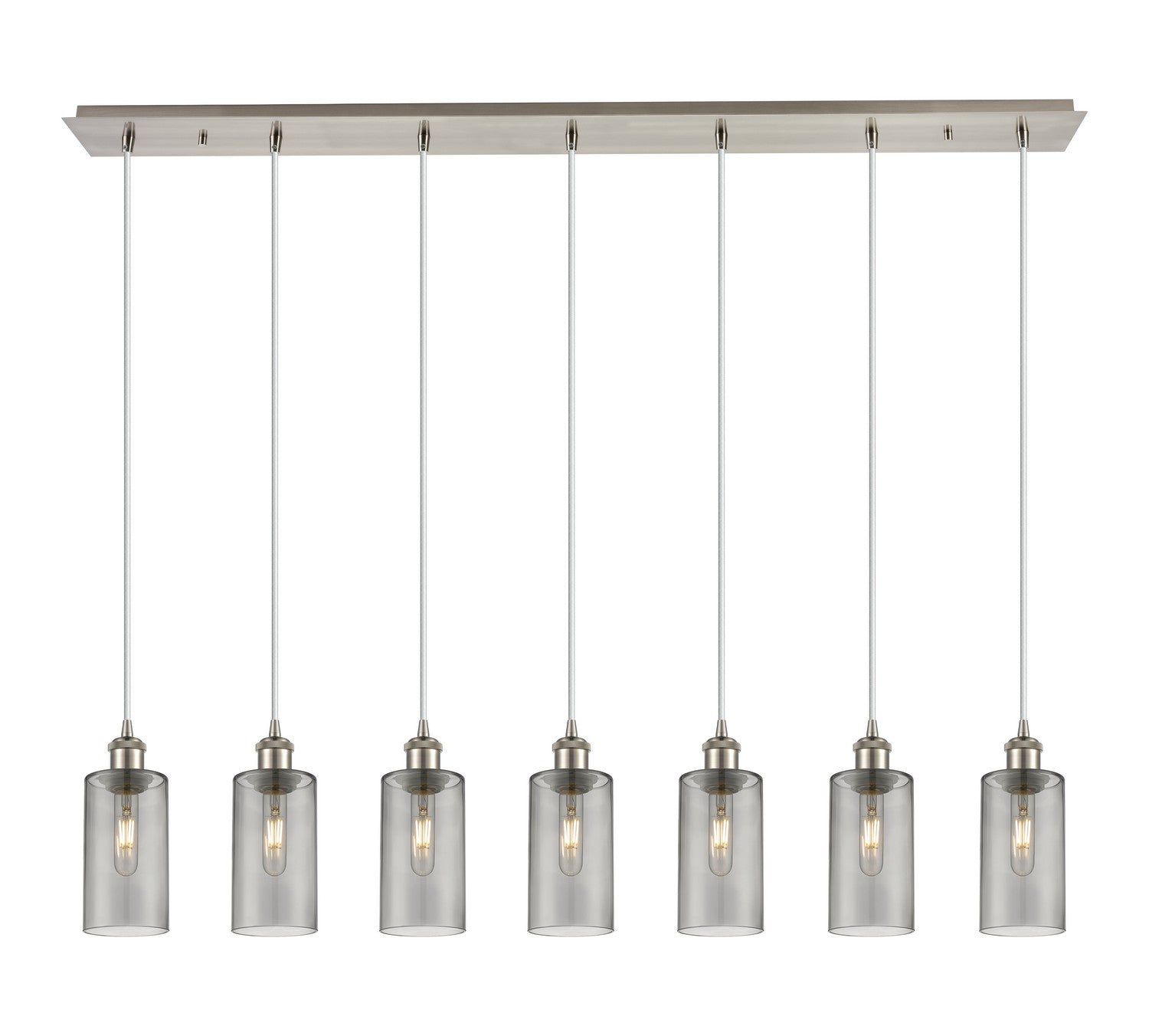 Innovations - 127B-7P-SN-G434-7SM - Seven Light Linear Pendant - Downtown Urban - Brushed Satin Nickel
