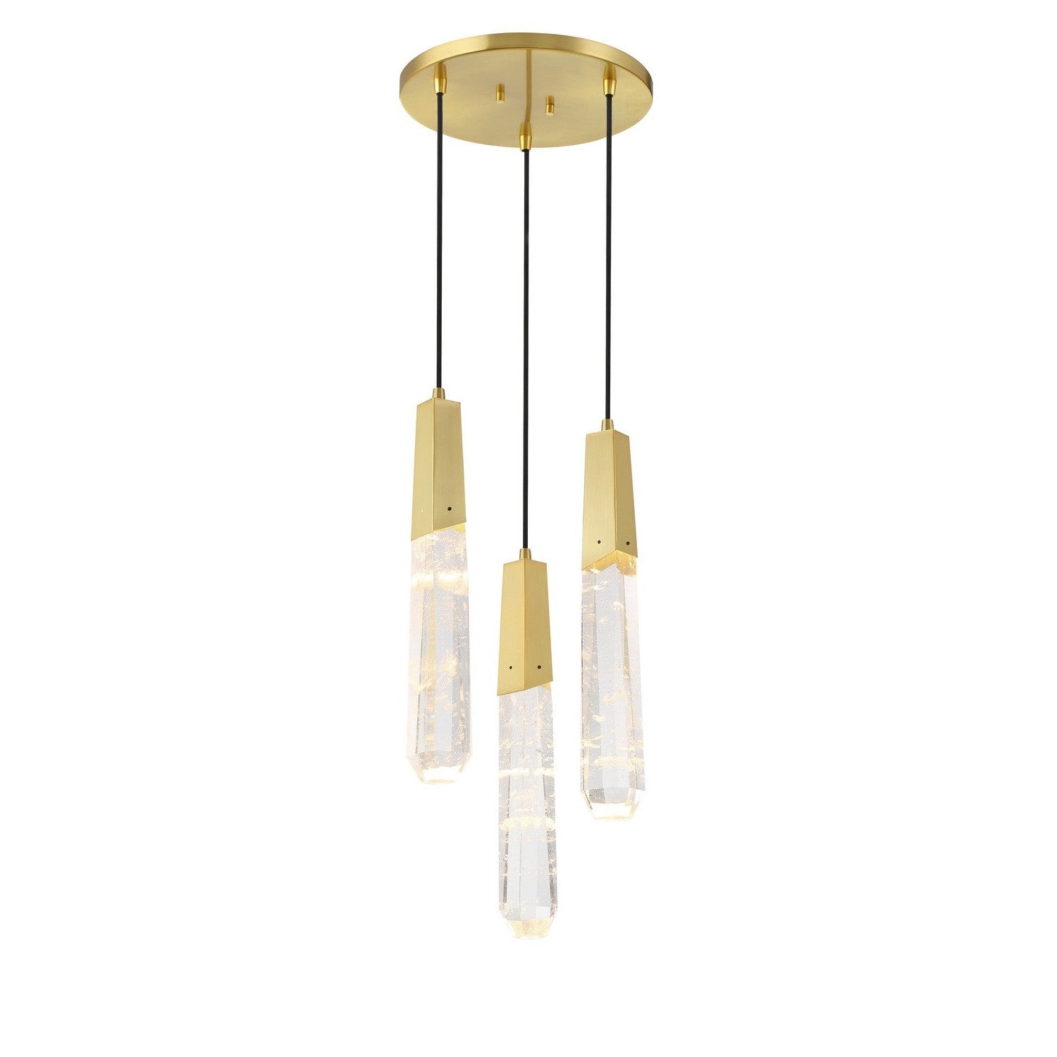 George Kovacs - P1284-859-L - LED Pendant - Drifting Droplets - Brushed Brass