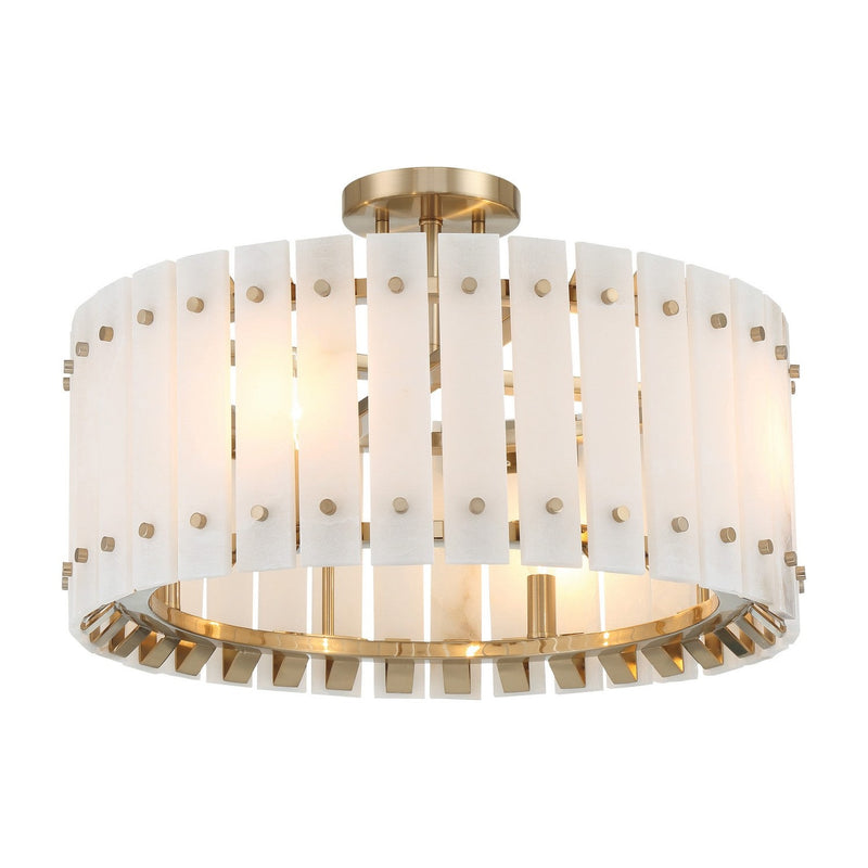 Metropolitan - N1844-776 - Four Light Semi-Flush Mount - Bardon - Celeste Brass