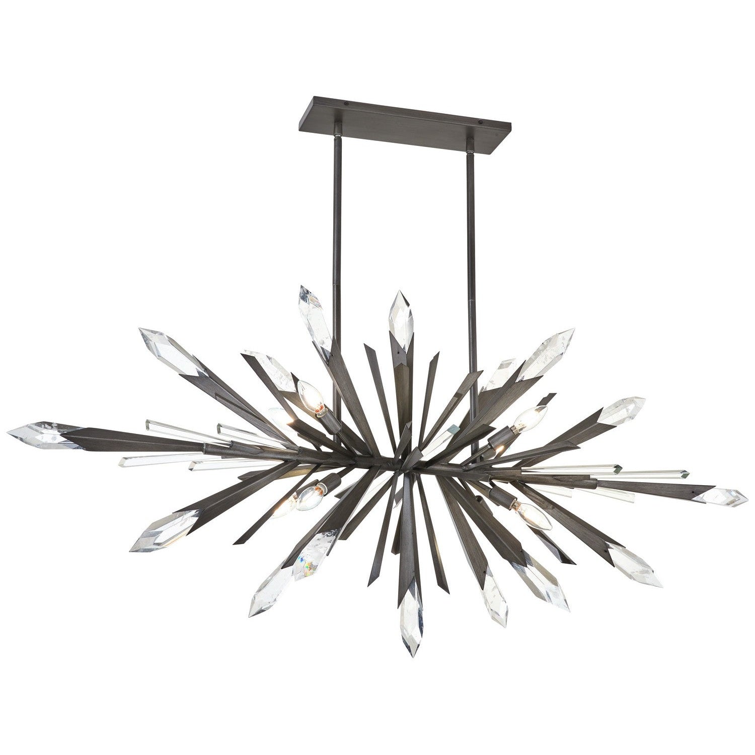 Metropolitan - N1949-766 - Eight Light Island Pendant - Elsa - Midnight Graphite