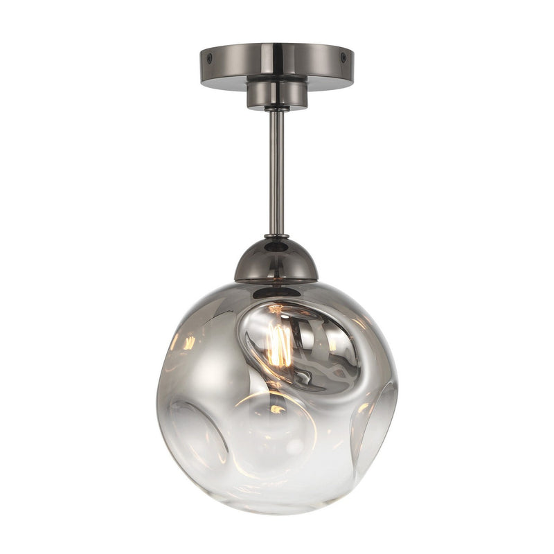 Metropolitan - N5362-605 - One Light Semi Flush Mount - Neveh - Gun Metal