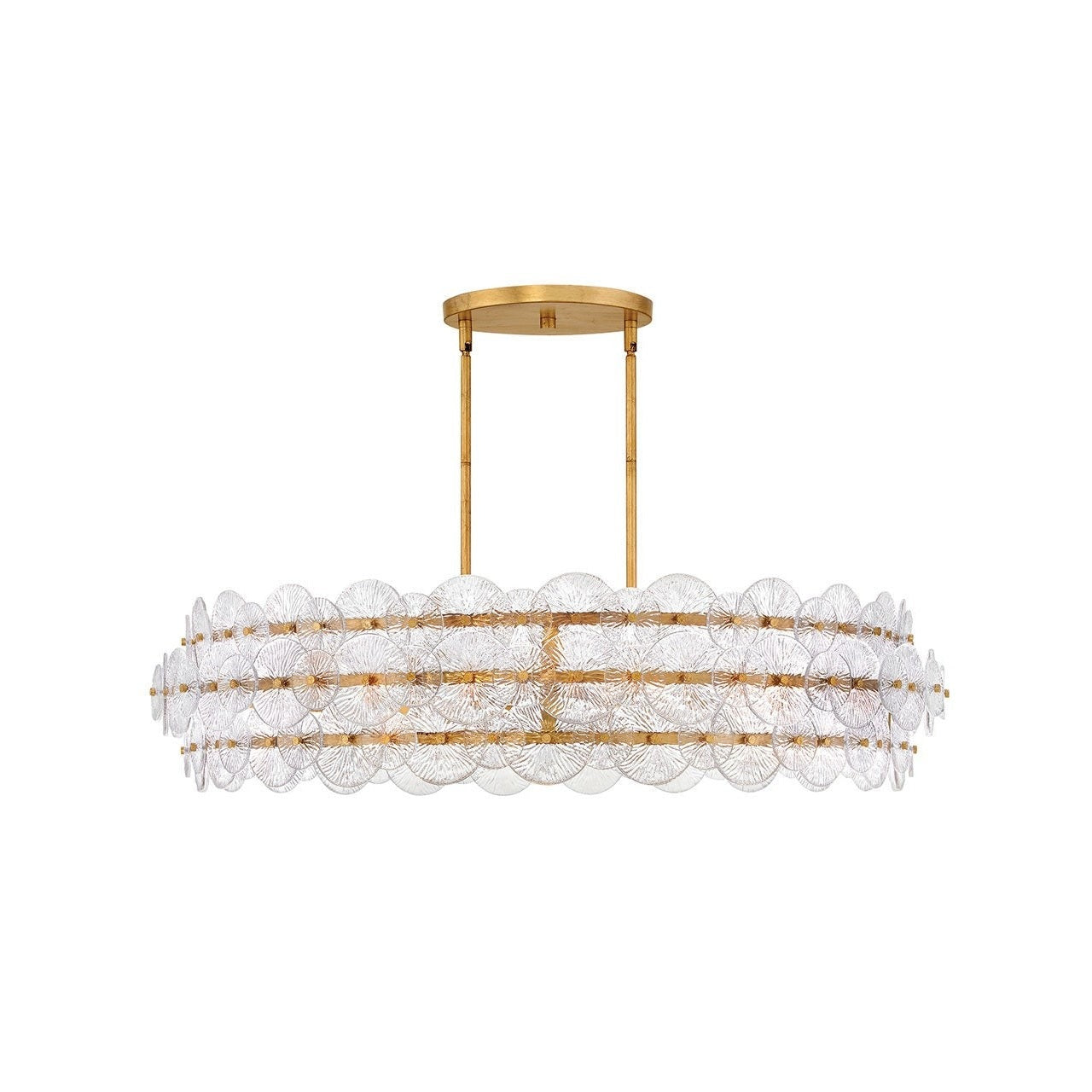 Fredrick Ramond - FR30124DA - LED Chandelier - Rene - Distressed Brass