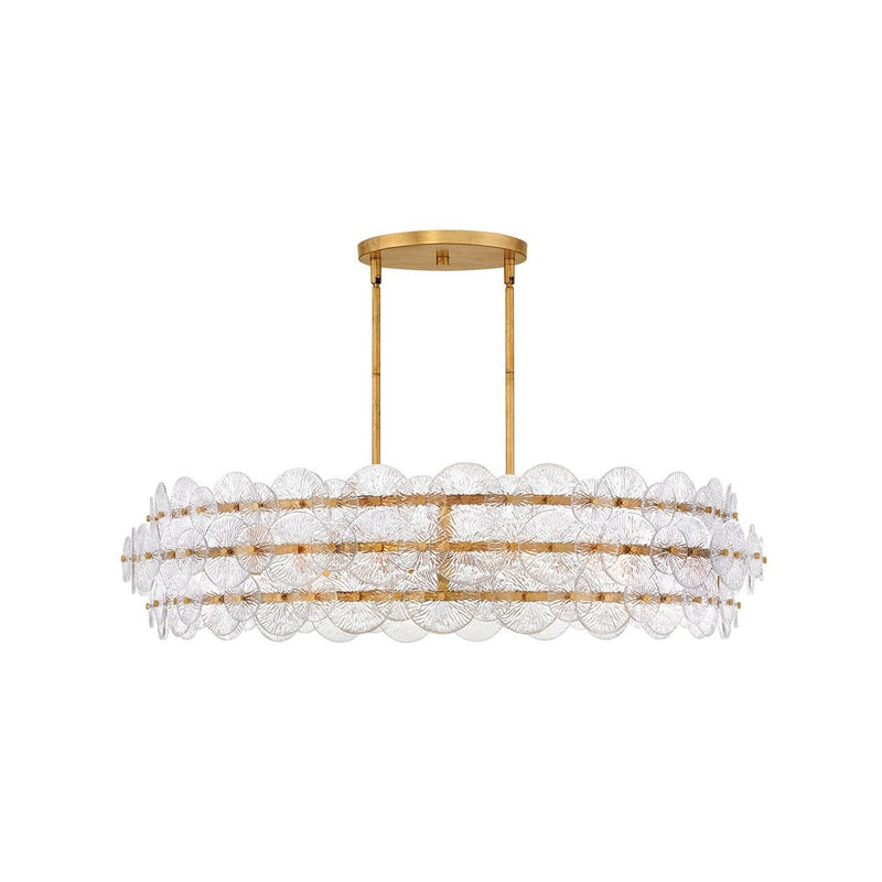 Fredrick Ramond - FR30124DA - LED Chandelier - Rene - Distressed Brass