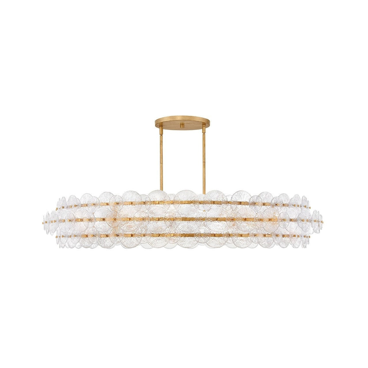 Fredrick Ramond - FR30125DA - LED Chandelier - Rene - Distressed Brass