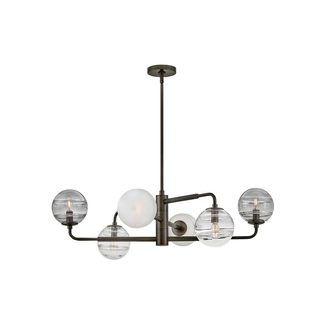 Fredrick Ramond - FR30506BX - LED Chandelier - Oberon - Black Oxide