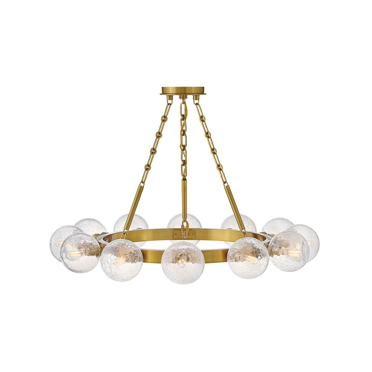 Fredrick Ramond - FR30524LCB - LED Chandelier - Coco - Lacquered Brass
