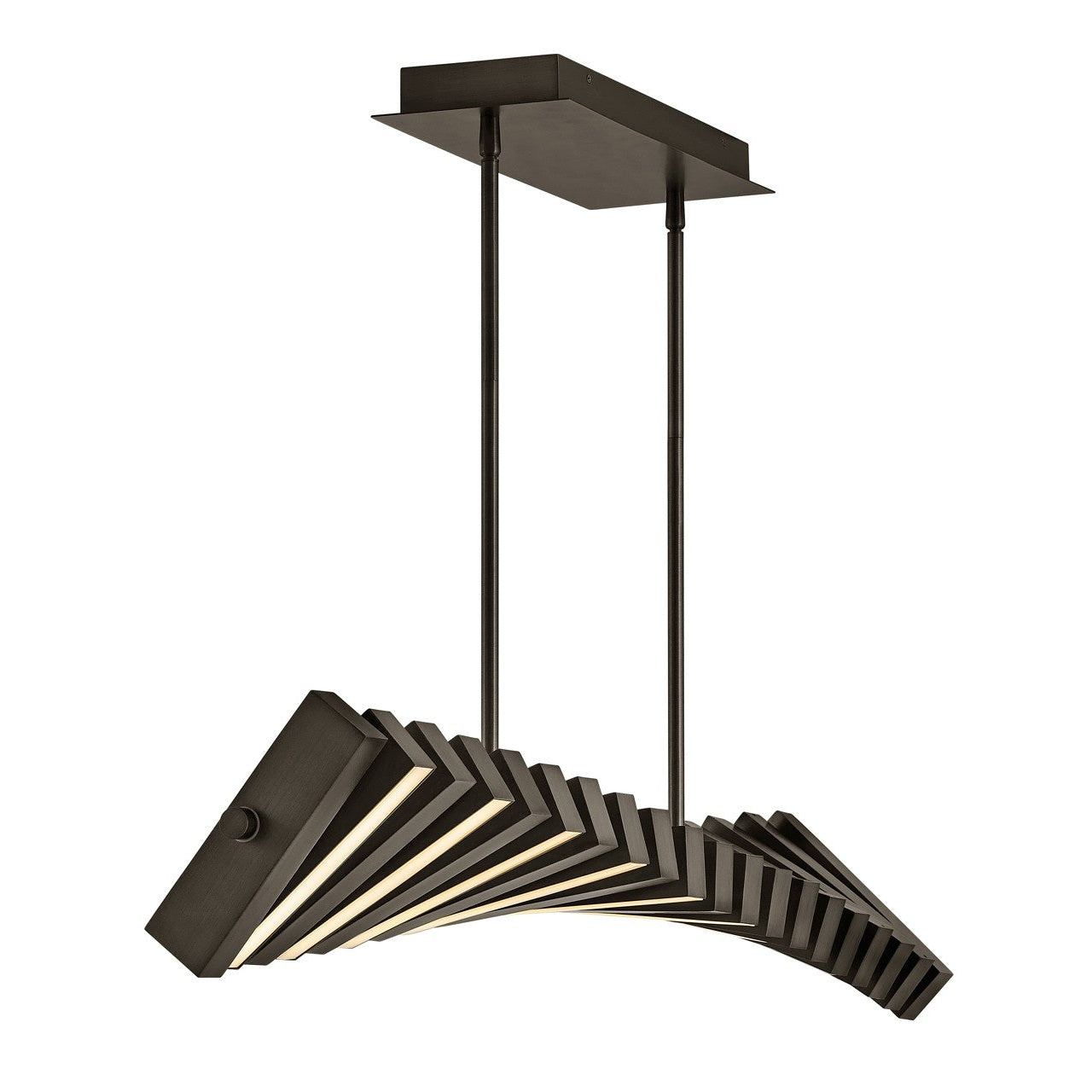 Fredrick Ramond - FR42455PBO - LED Linear Chandelier - Stitch - Painted Black Oxide