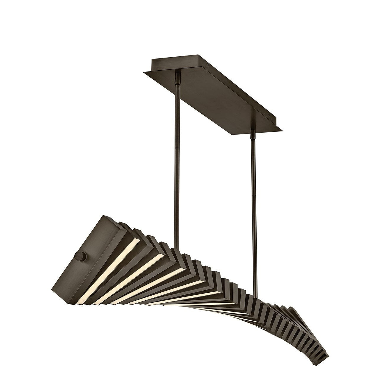 Fredrick Ramond - FR42456PBO - LED Linear Chandelier - Stitch - Painted Black Oxide