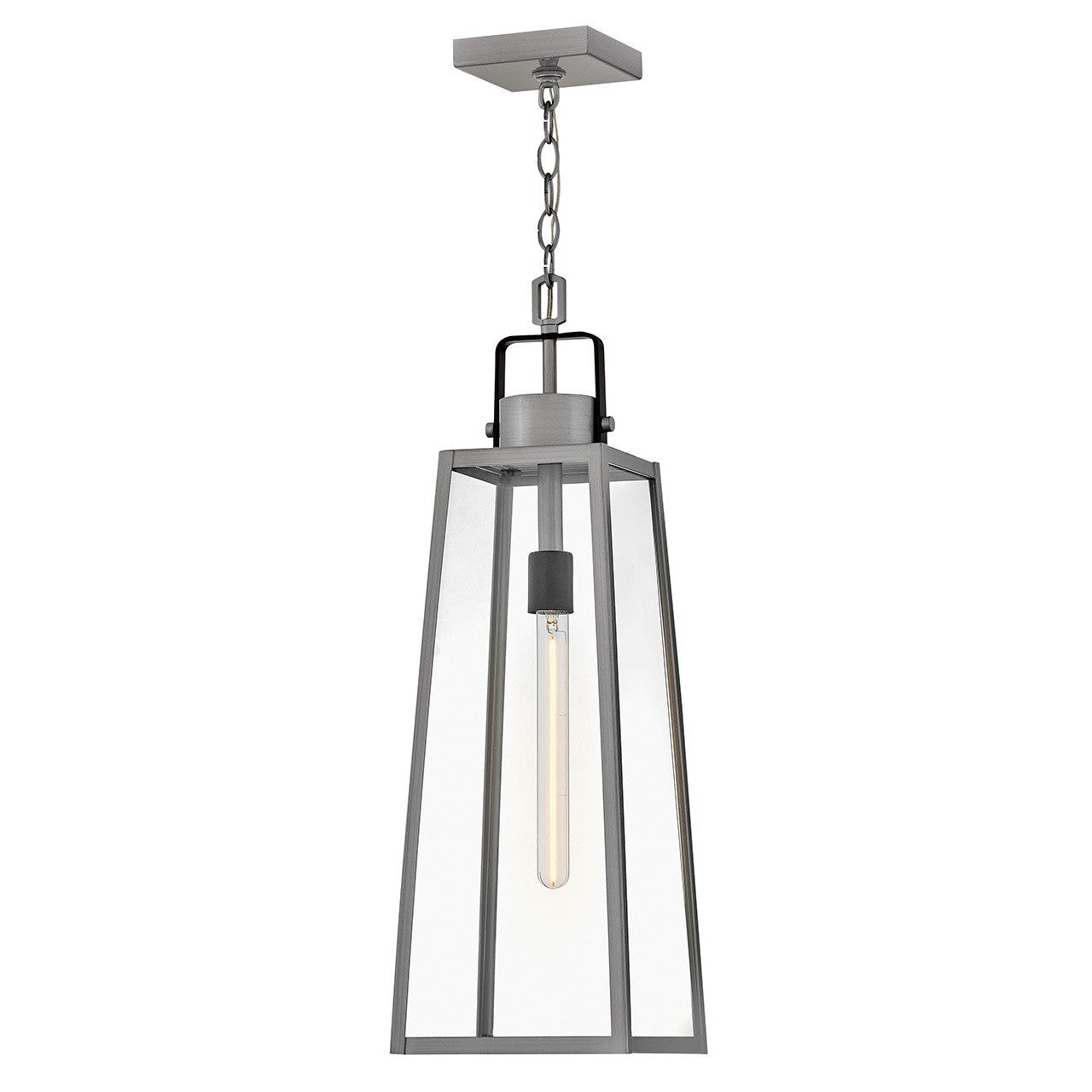 Lark - 82002AL - LED Hanging Lantern - Hugh - Antique Brushed Aluminum