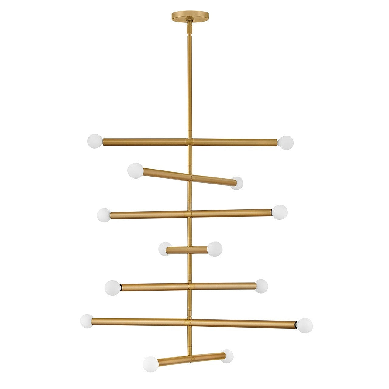 Lark - 83199LCB - LED Chandelier - Millie - Lacquered Brass