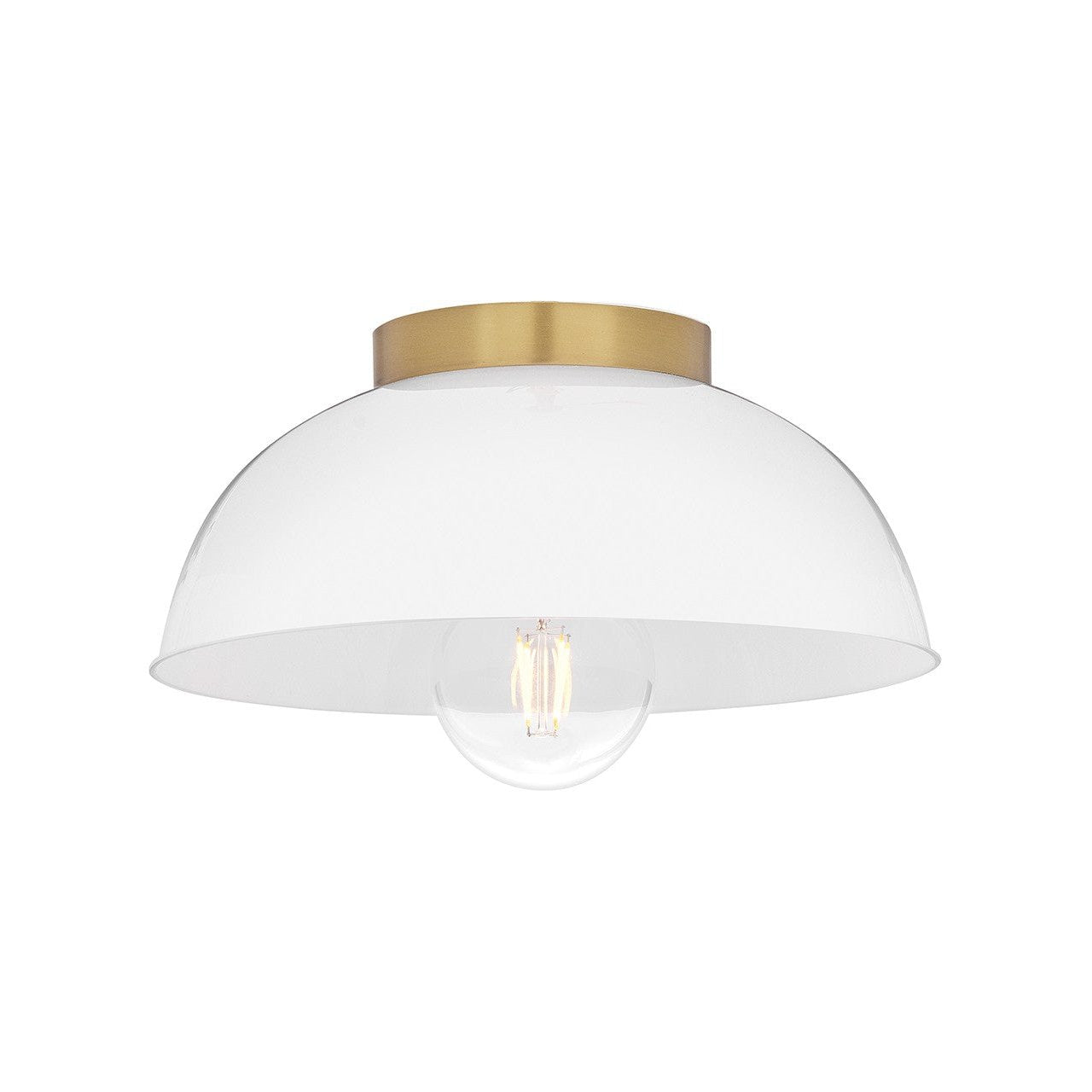 Lark - 83301LCB-CO - LED Flush Mount - Stu - Lacquered Brass