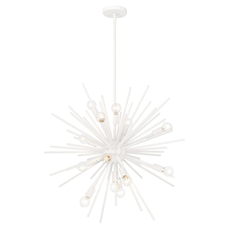 Minka-Lavery - 1112-655 - 15 Light Pendant - Bessel - Sand White