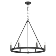 Minka-Lavery - 1715-66A - Six Light Chandelier - Dutton - Coal