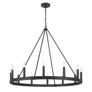 Minka-Lavery - 1716-66A - 12 Light Chandelier - Dutton - Coal