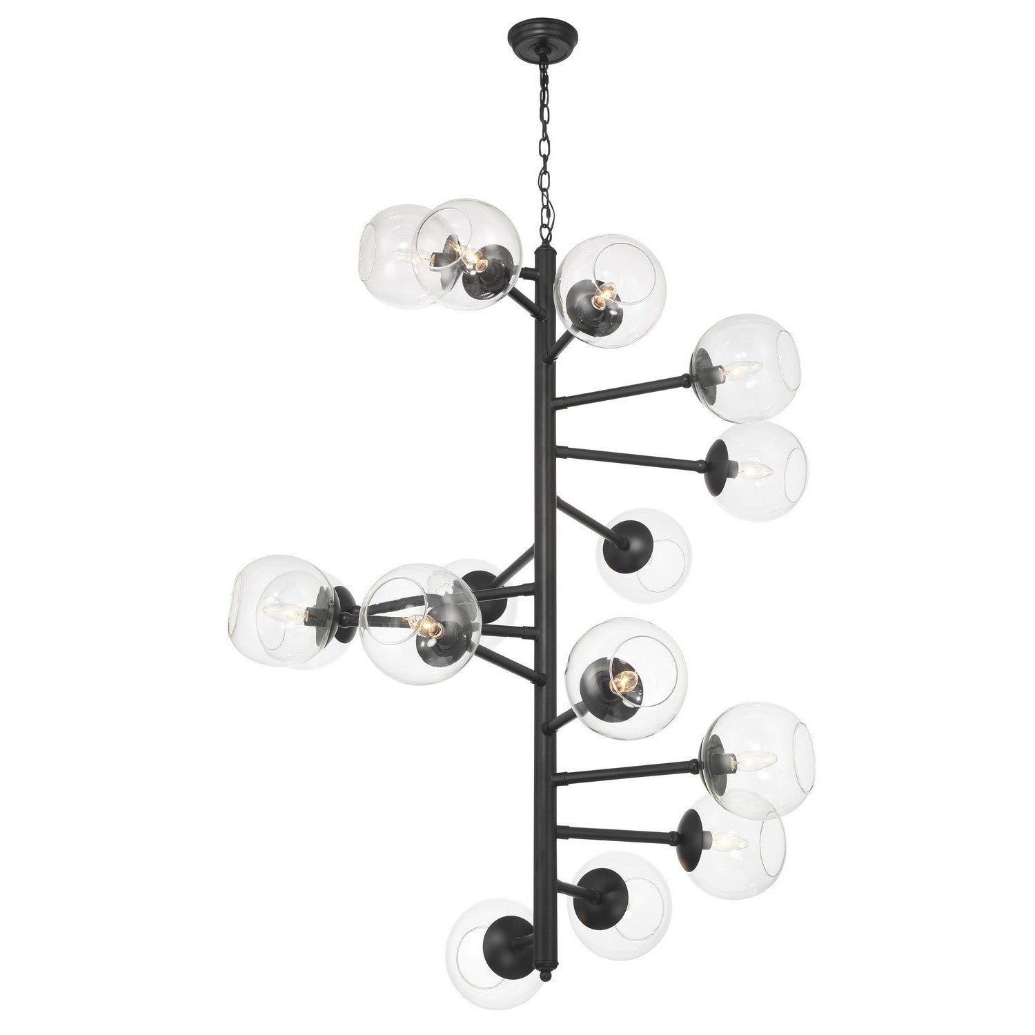 Minka-Lavery - 1894-66A - 15 Light Pendant - Millikan - Coal