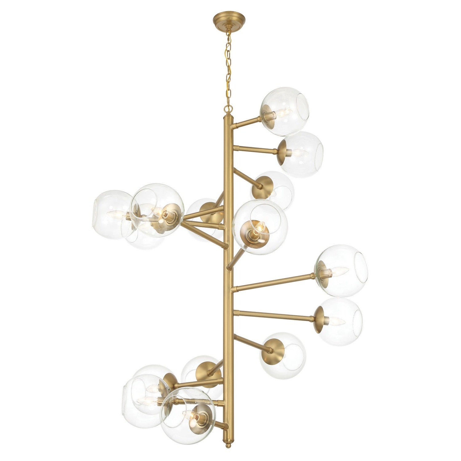 Minka-Lavery - 1894-894 - 15 Light Pendant - Millikan - Signature Brass