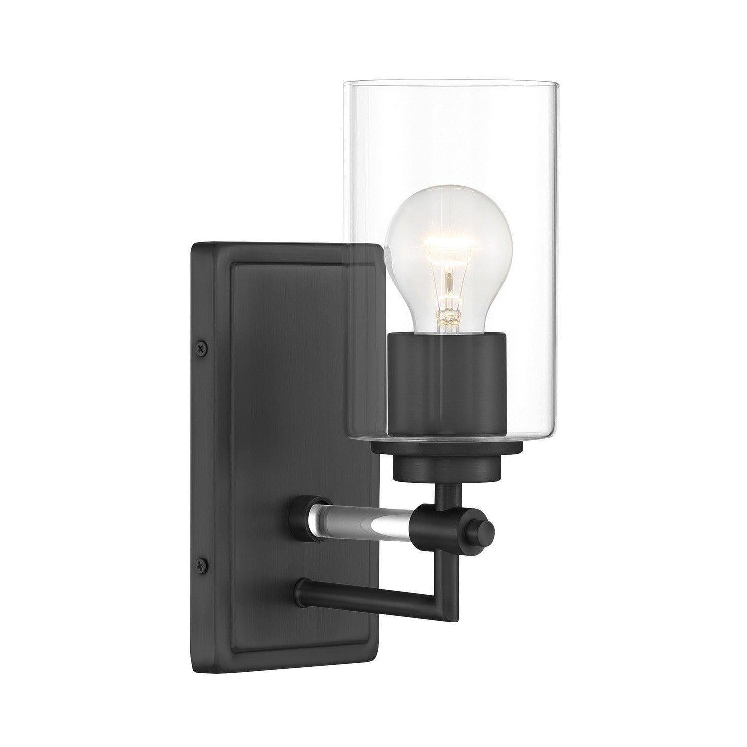 Minka-Lavery - 2641-66A - One Light Bath Vanity - Binsly - Coal Black