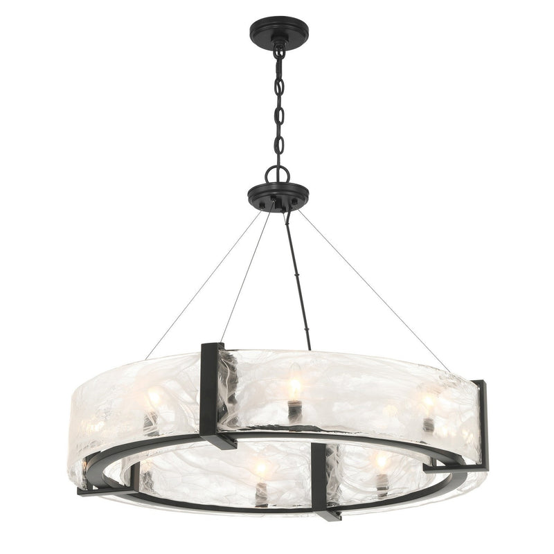 Minka-Lavery - 3619-66A - Eight Light Pendant - Cloud Break - Coal