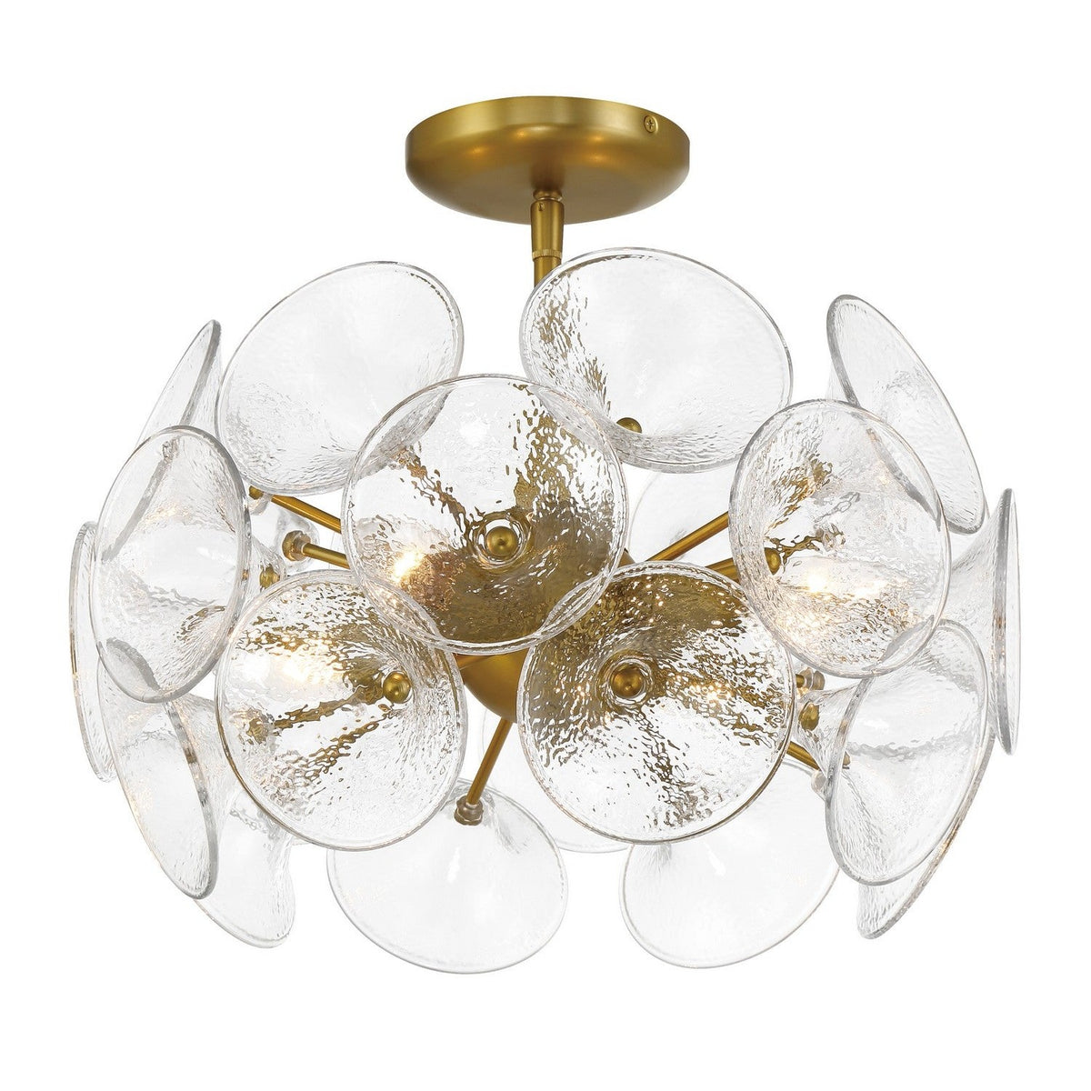 Minka-Lavery - 3654-695 - Four Light Semi-Flush to Pendant - Winter - Soft Brass