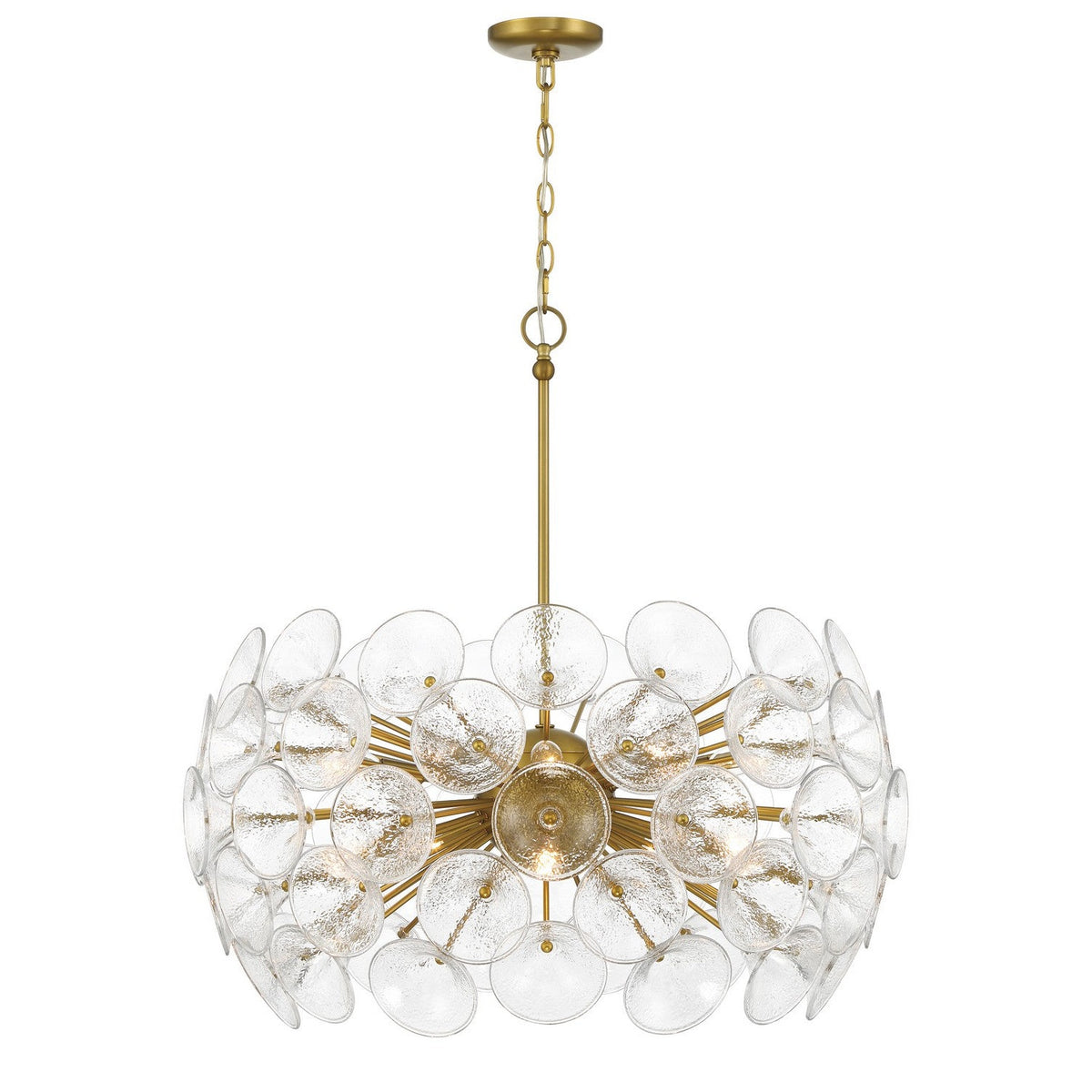 Minka-Lavery - 3657-695 - Ten Light Pendant - Winter - Soft Brass