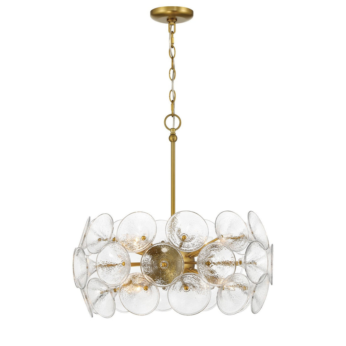 Minka-Lavery - 3658-695 - Eight Light Pendant - Winter - Soft Brass