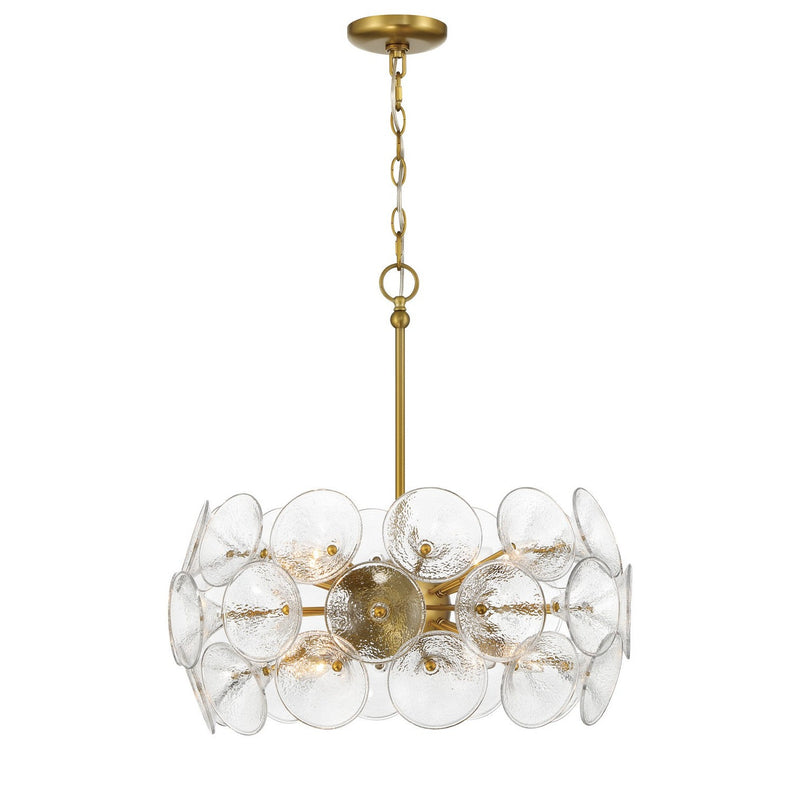 Minka-Lavery - 3658-695 - Eight Light Pendant - Winter - Soft Brass