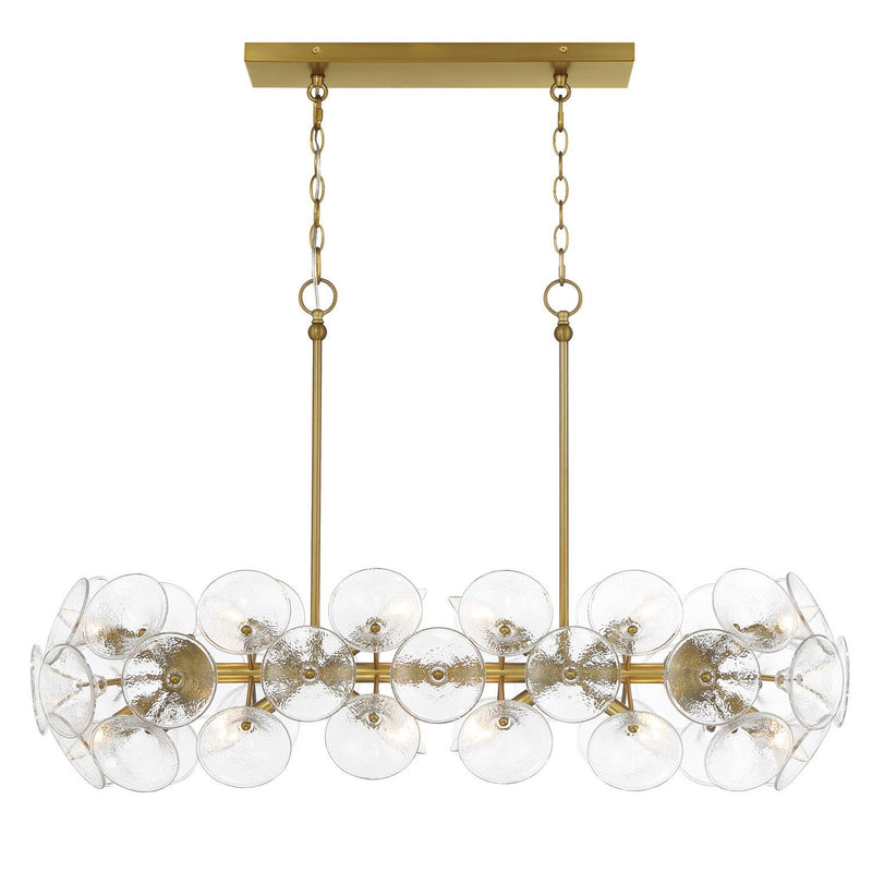 Minka-Lavery - 3659-695 - 12 Light Island Chandelier - Winter - Soft Brass